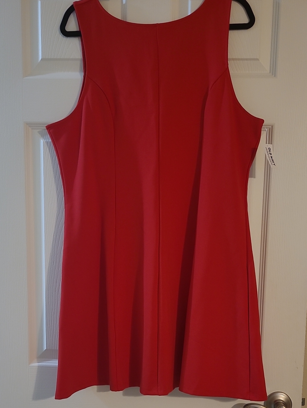 Old Navy Red Sleeveless Fit-and-Flare Dress